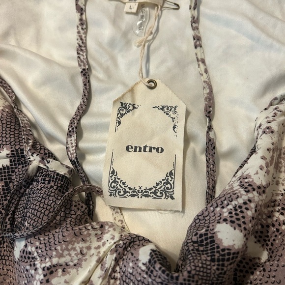 Entro Dress Women’s Spaghetti Strap Mini Dress Lined. Size L - Picture 13 of 15